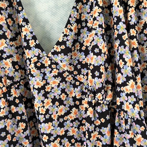 ASOS Design Floral Dress 3/4 Sleeve 22 - Picture 3 of 4